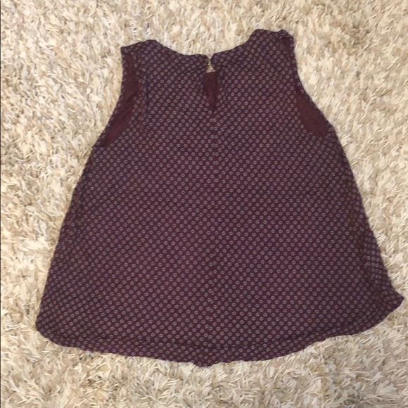 LOFT Shirttail Patterned Shell - Picture 3 of 3